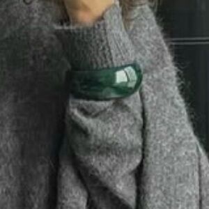 Contemporary Green Bangle